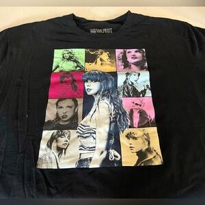 Taylor Swift US Eras Tour Black T-Shirt